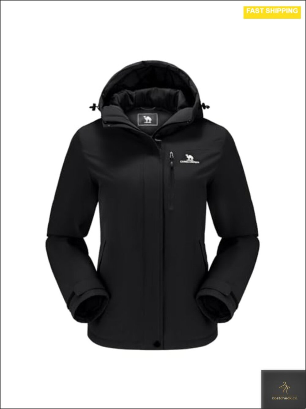 Women's Waterproof Ski Jacket Windproof Hooded Winter Coat Warm Outdoor Hiking